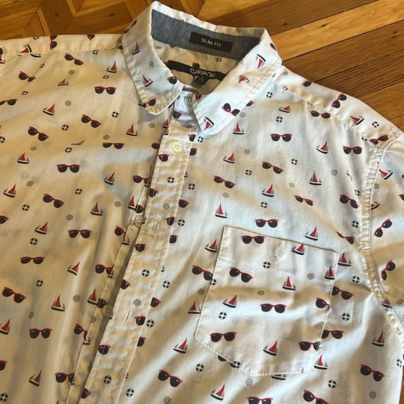 Carbon Polo Short Sleeve Button Down - Picture 2 of 4